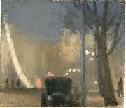 Collins Street, evening Clarice Beckett